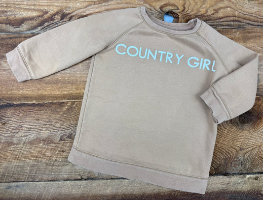 Brunette the Label 6-8Y Country Girl Crewneck