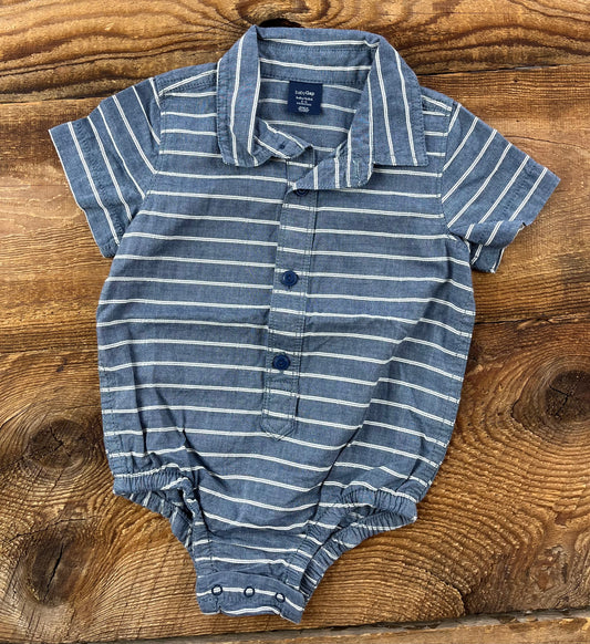 Gap 6-12M Striped Onesie