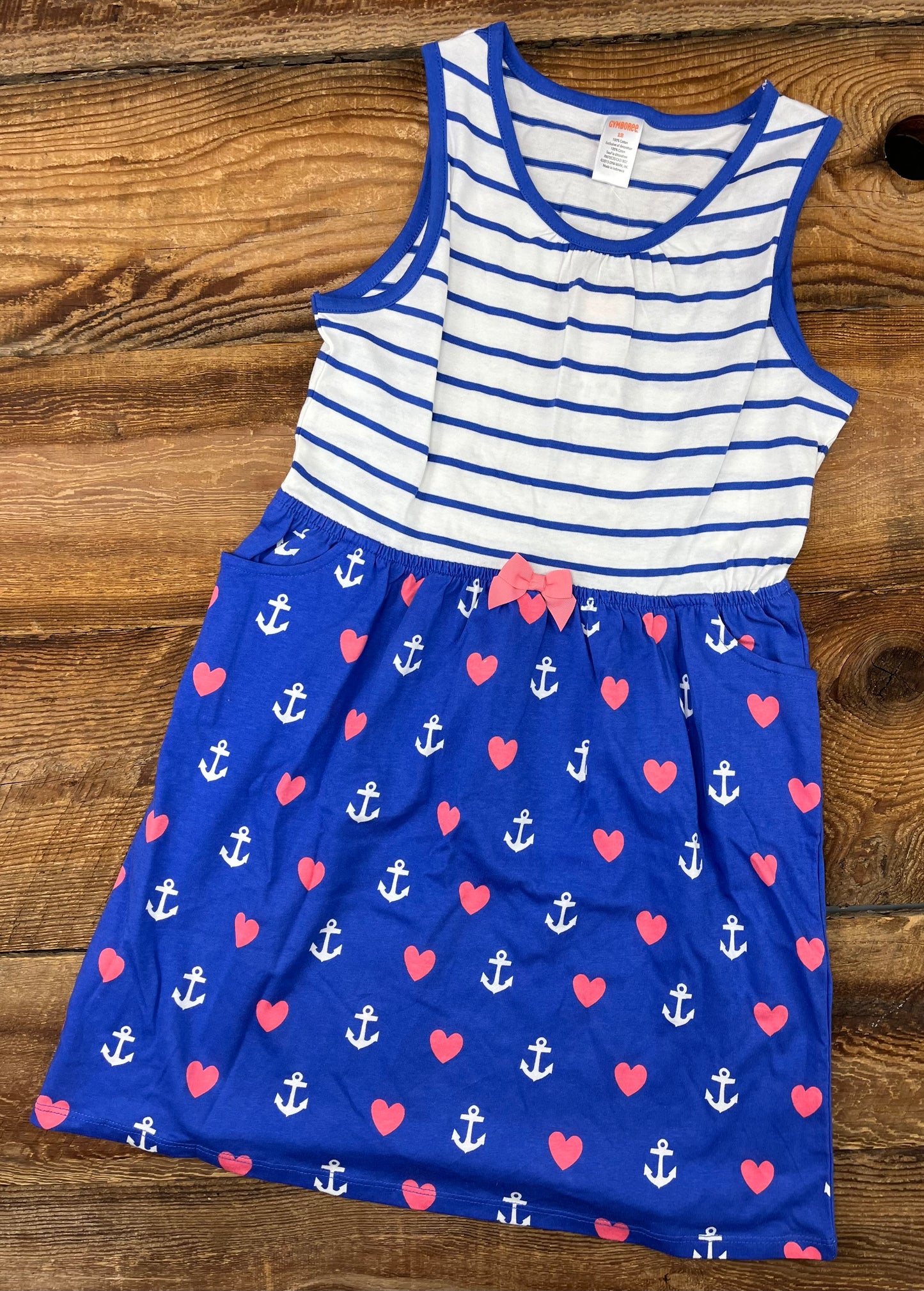 Gymboree 12Y Striped Heart Dress