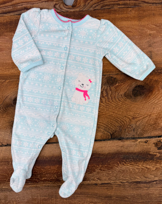 Child of Mine 3-6M Fleece Snow Bear Sleeper