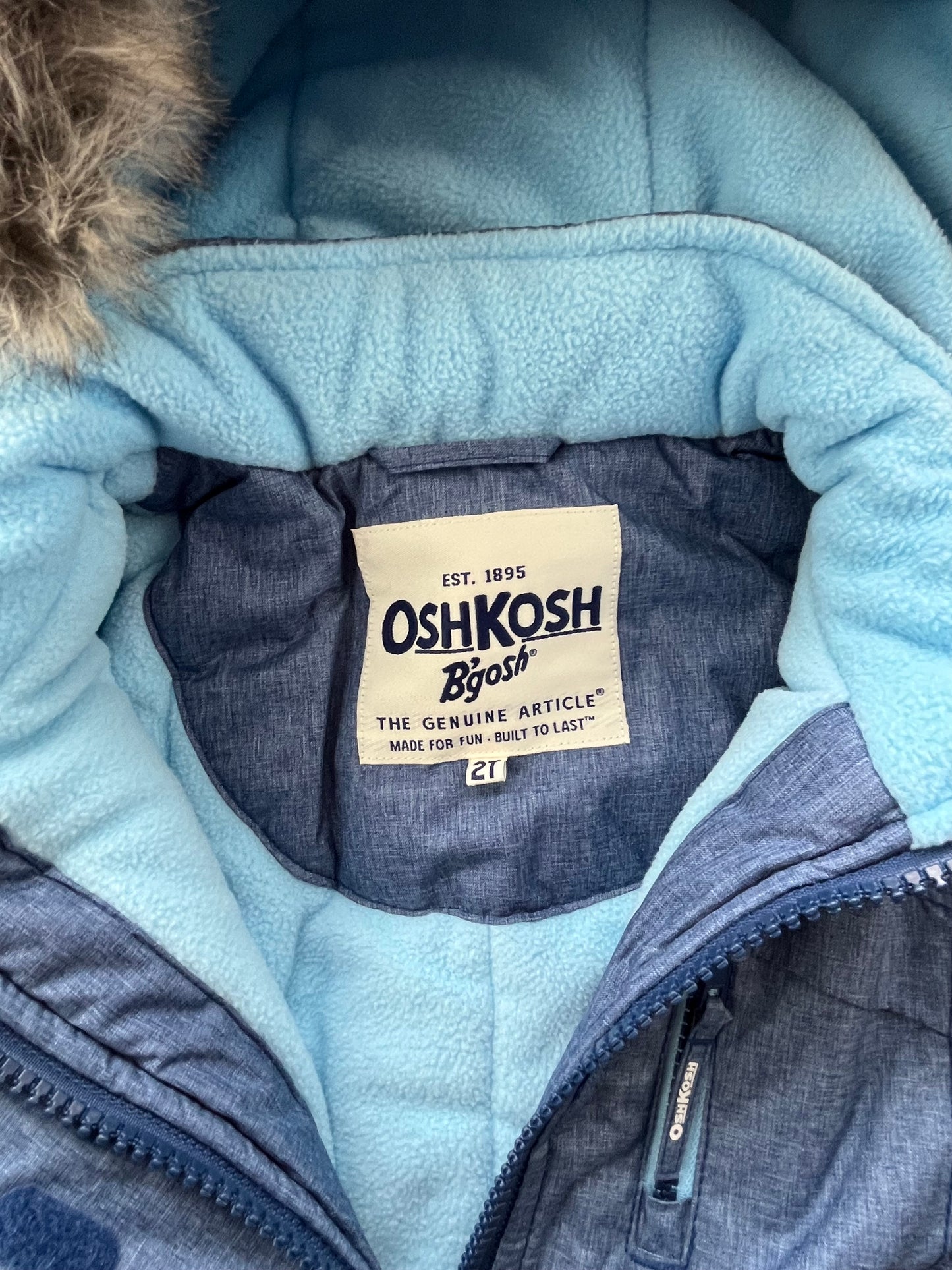 Oshkosh 2T Fleece Lined Winter Jacket