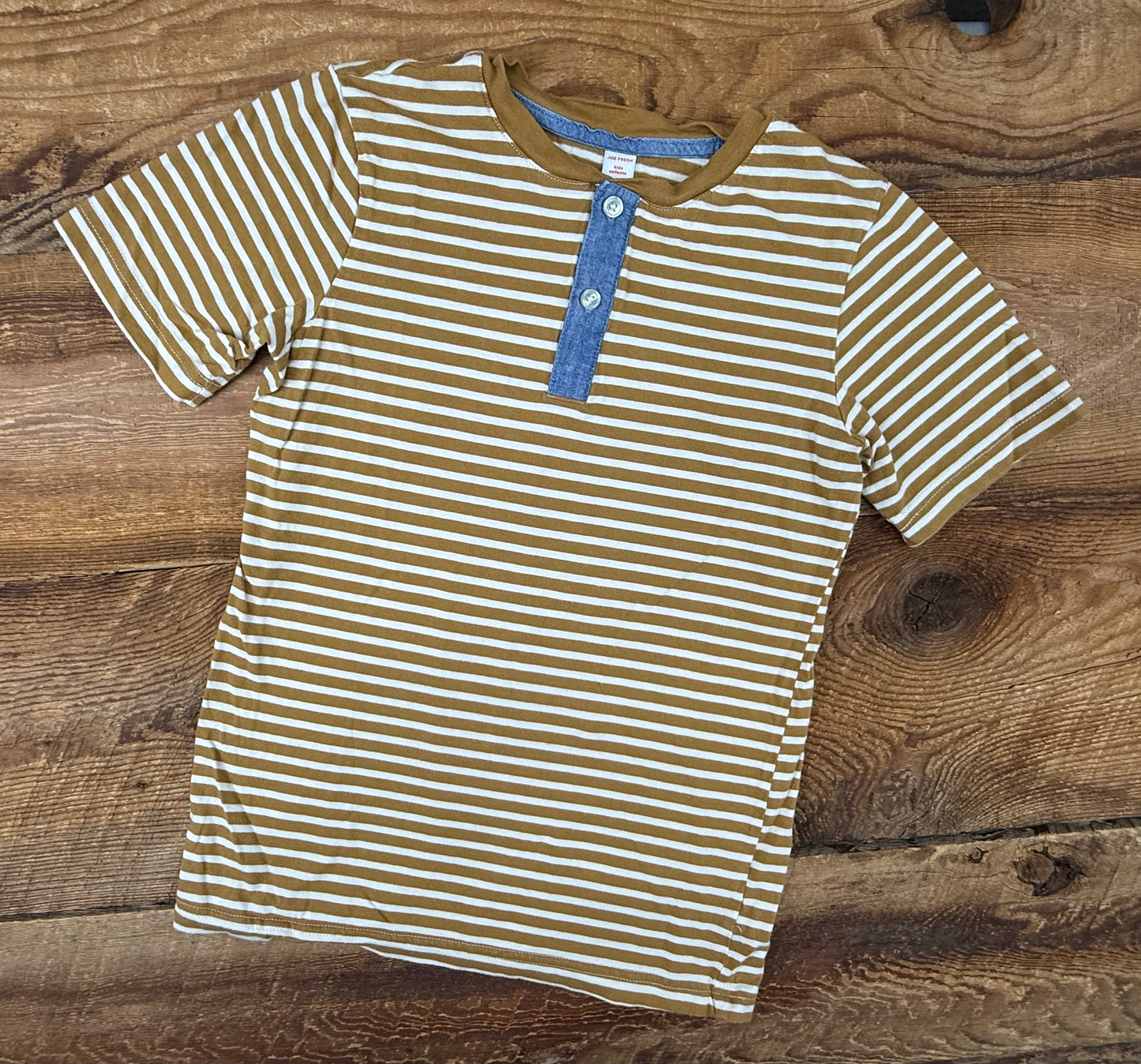 Old Navy 10-12Y Striped Henley Tee