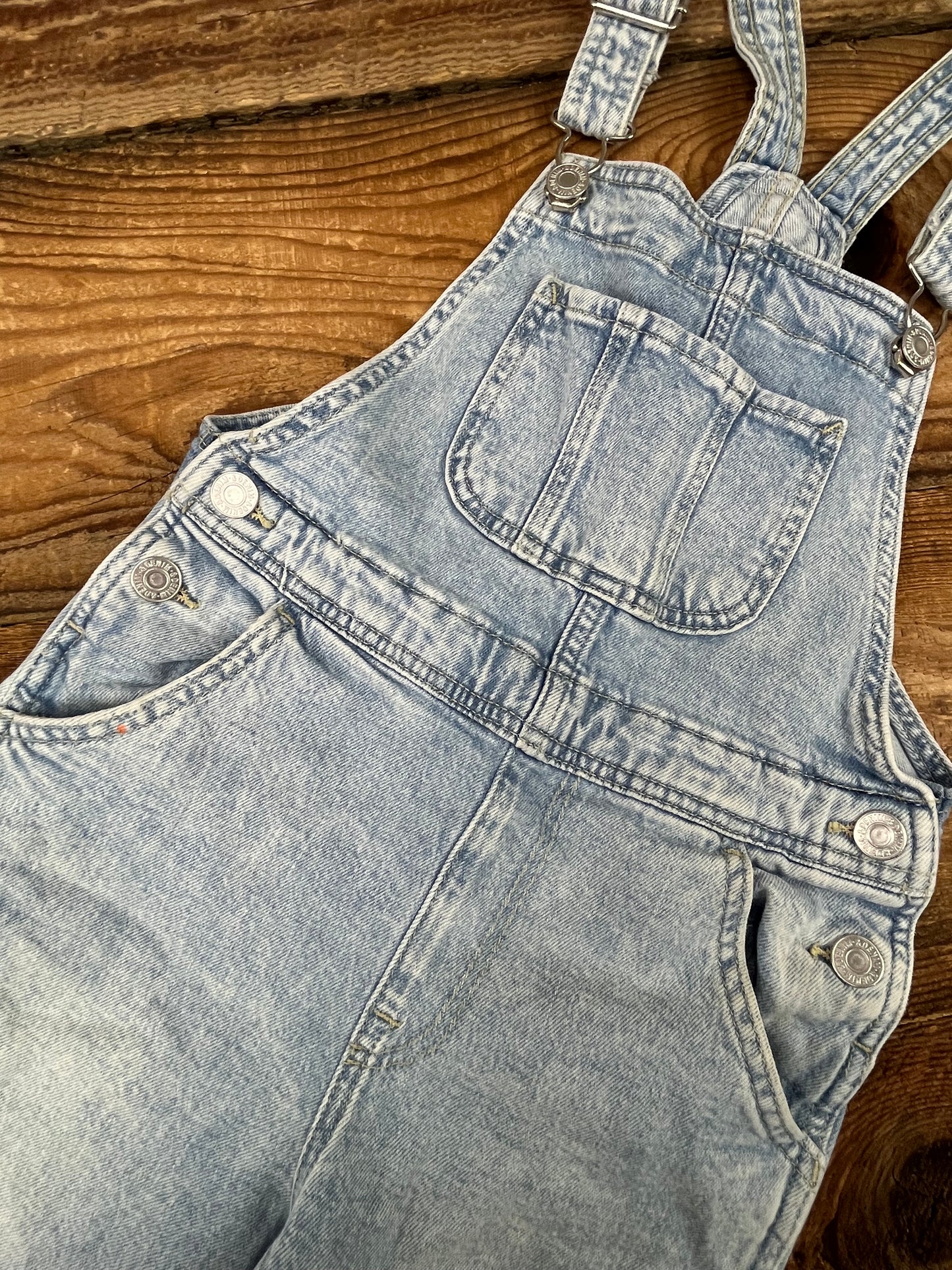 H&M 6-7Y Distressed Jean Overalls