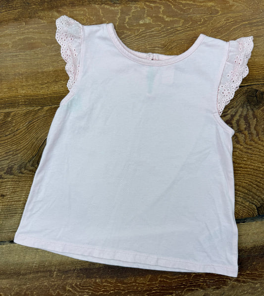 Joe Fresh 4T Eyelet Sleeve Tee