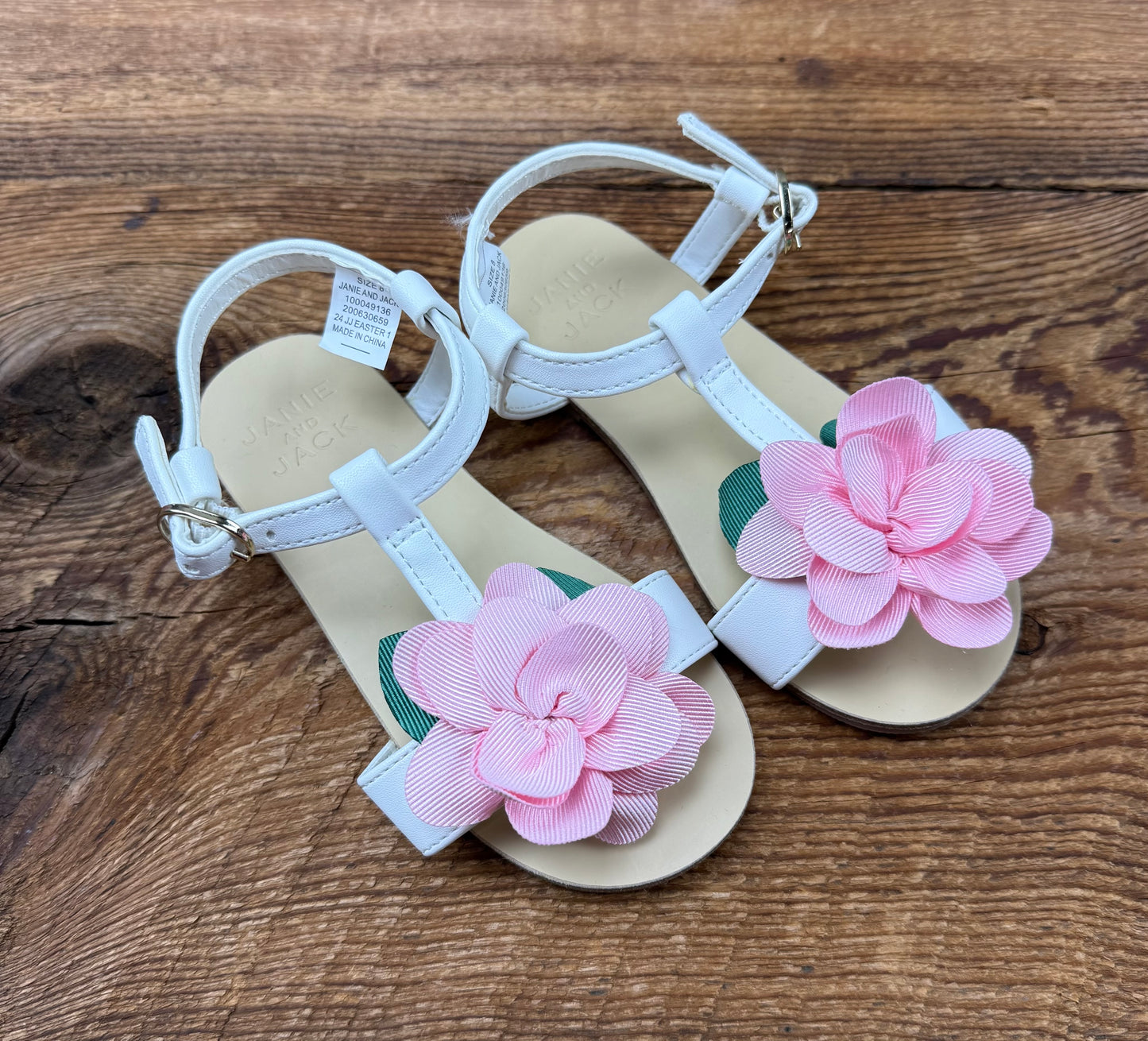 Janie & Jack 8C Floral Sandal