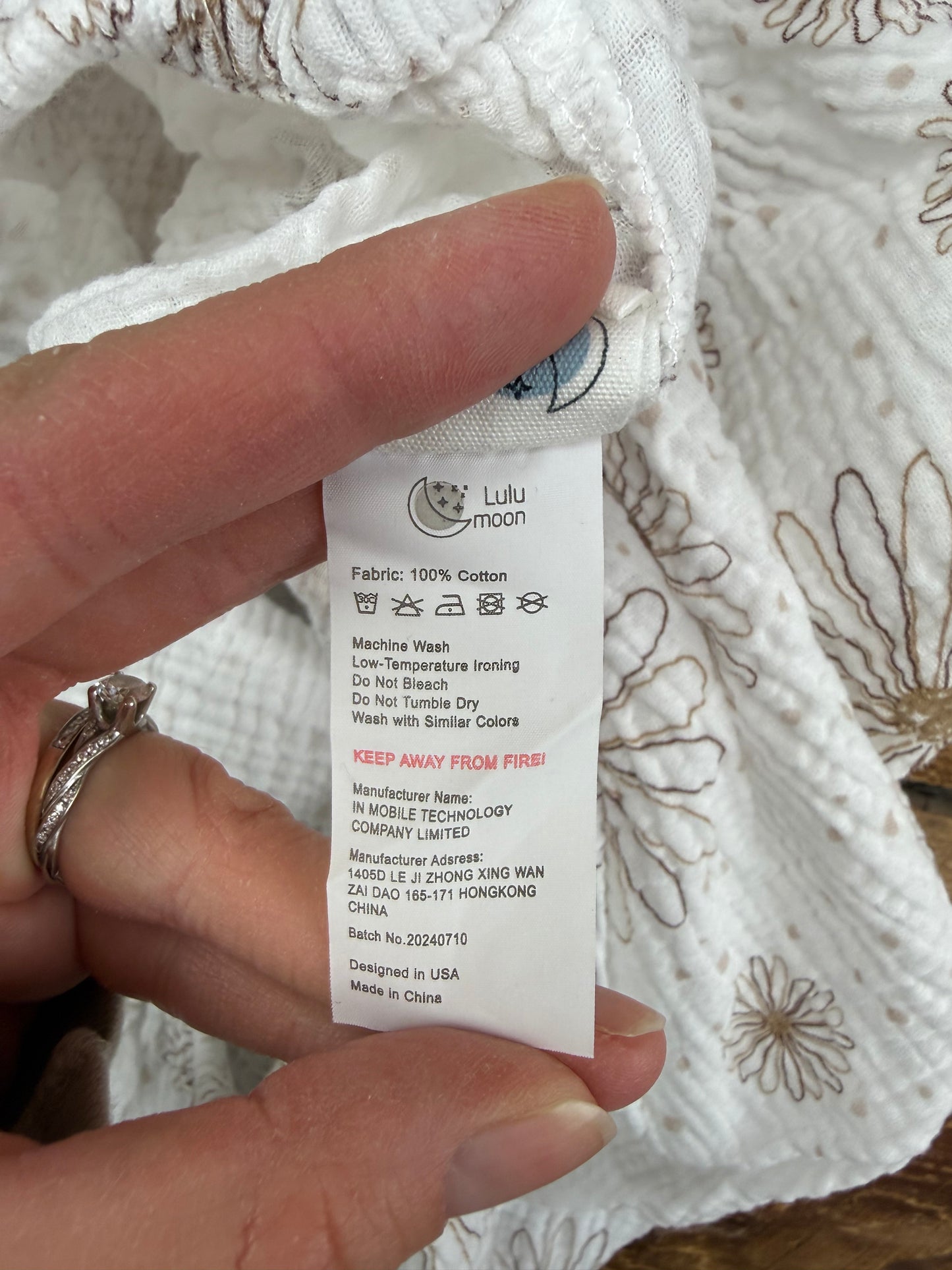 Lulu Moon Muslin Bassinet Cover Set