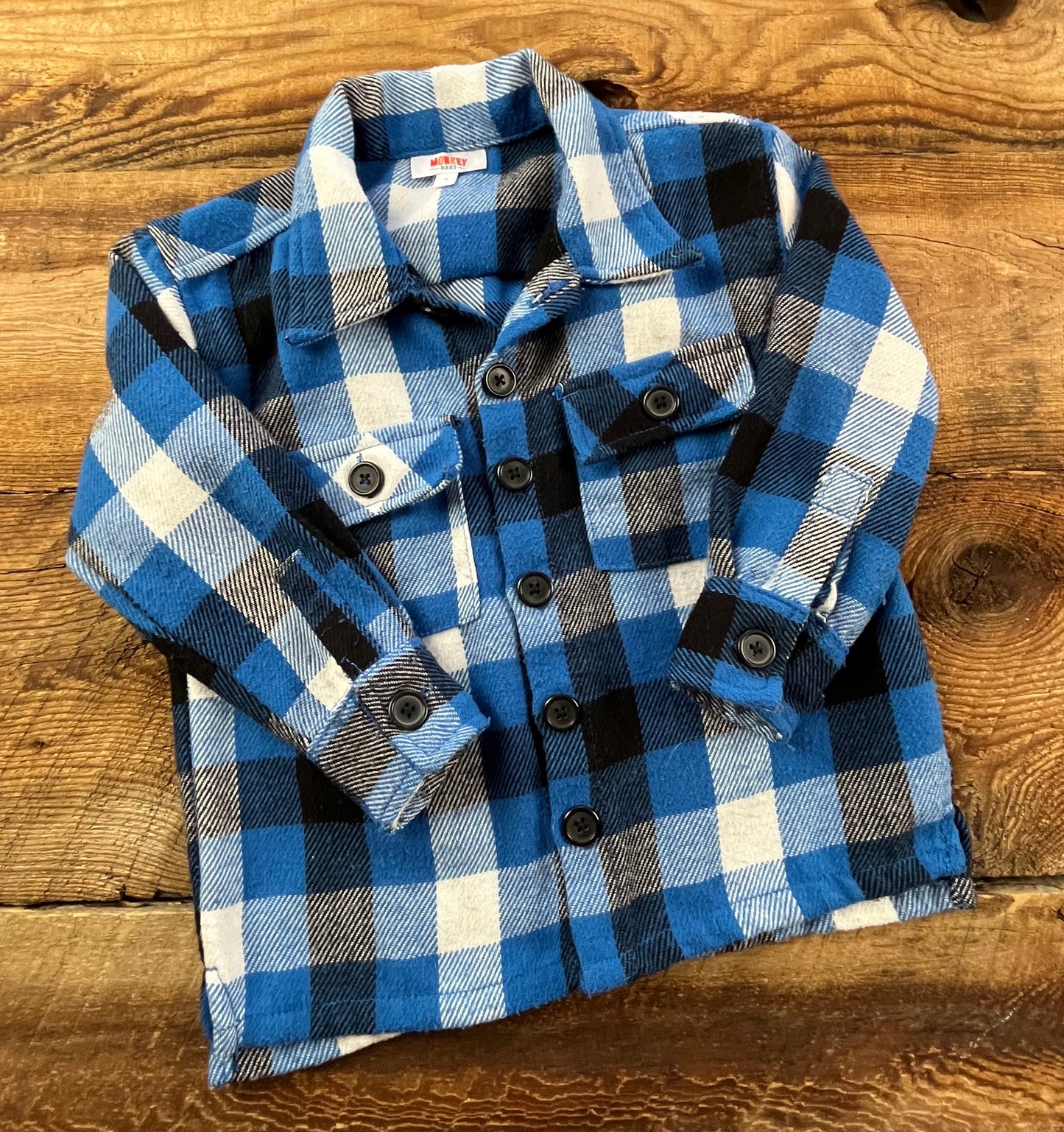 Monkey Bars 4T Plaid Shacket