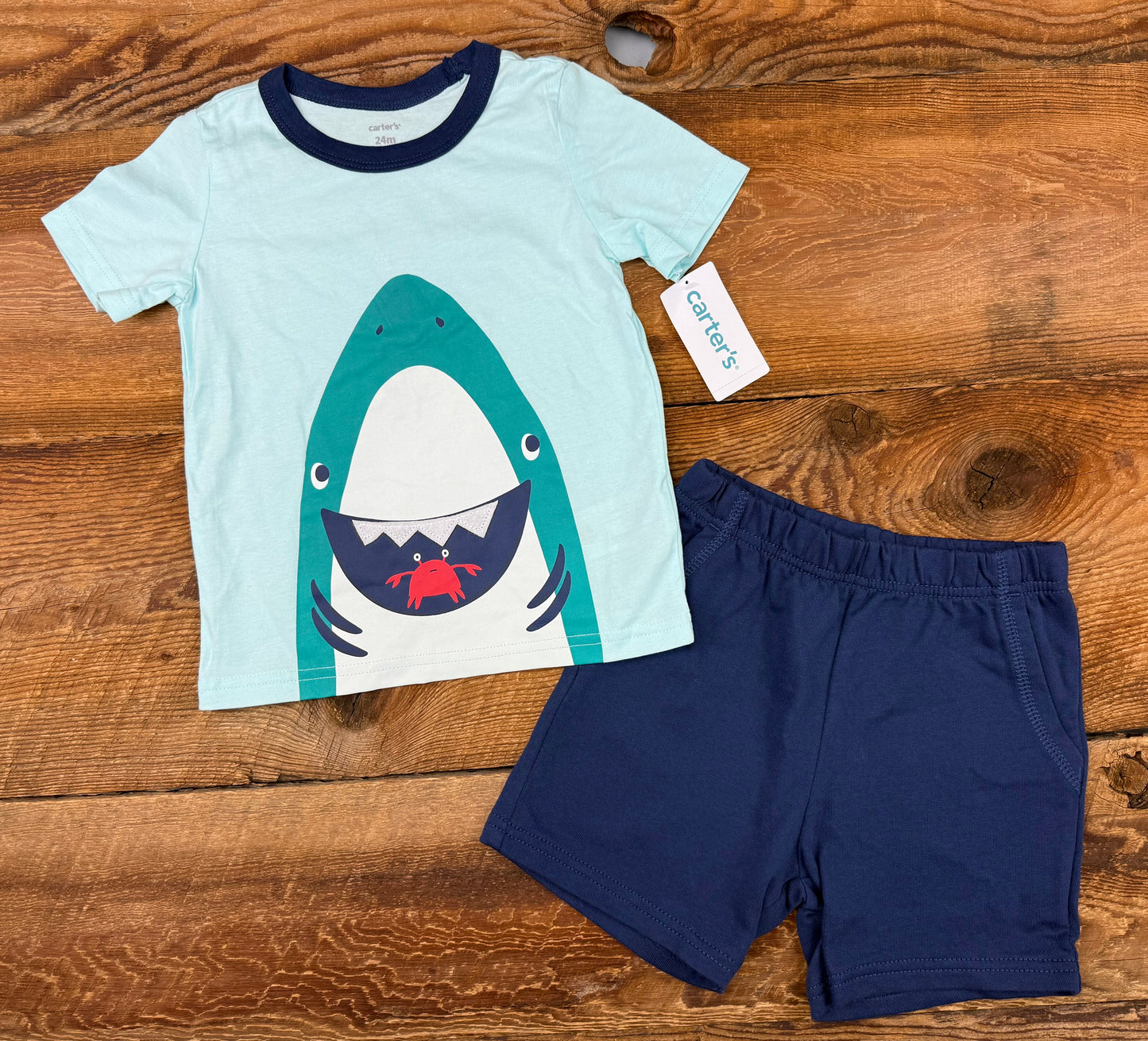 Carter's 24M Shark Outfit