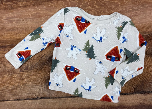 Old Navy 18-24M Waffle Yeti Shirt
