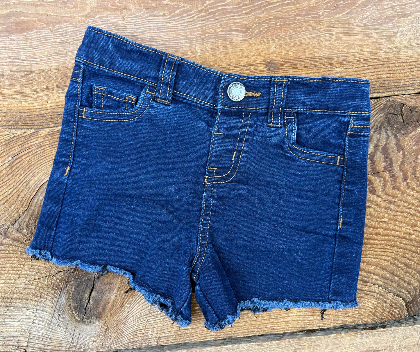George 3T Jean Frayed Short