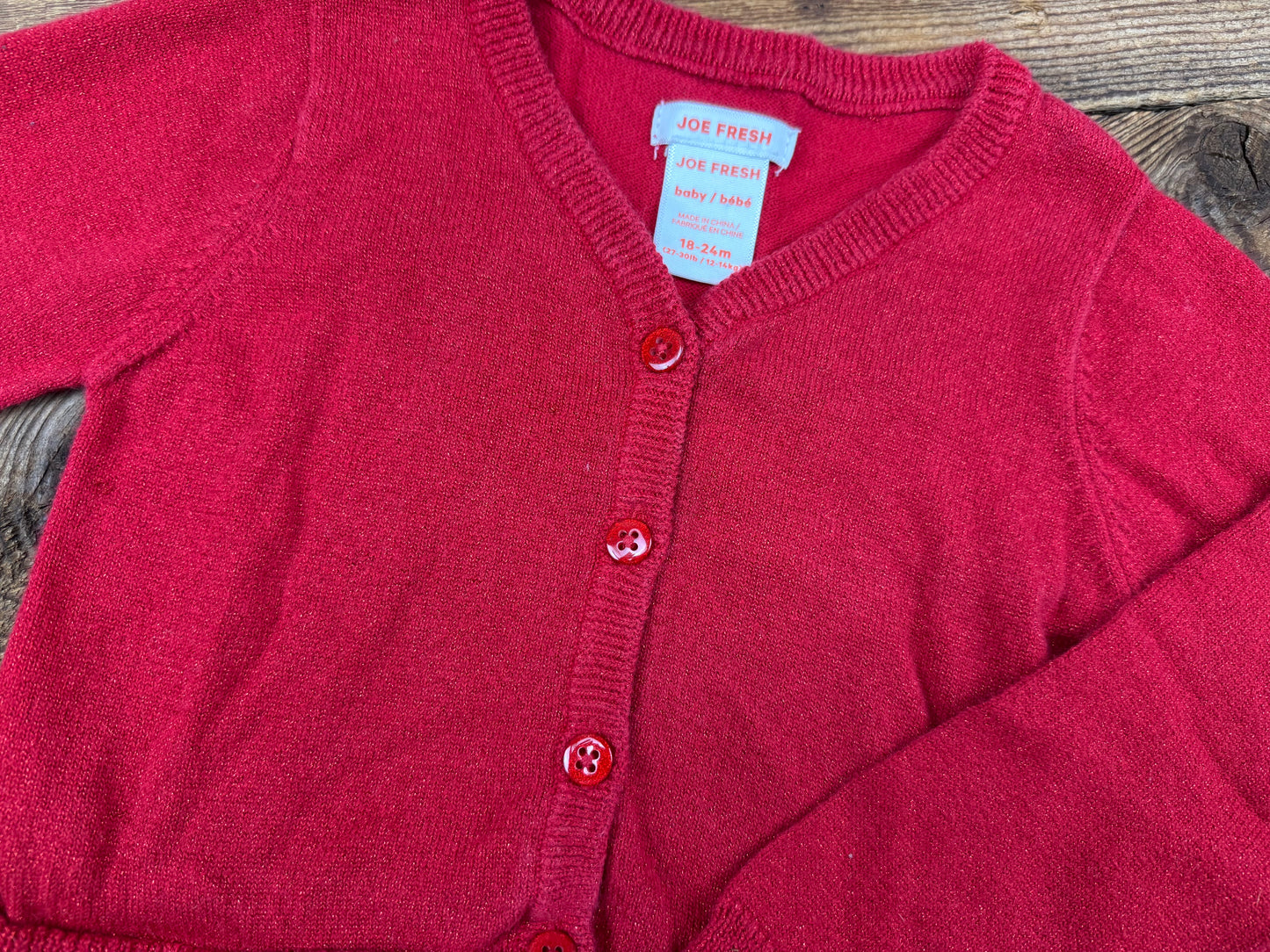Joe Fresh 18-24M Sparkle Cardigan