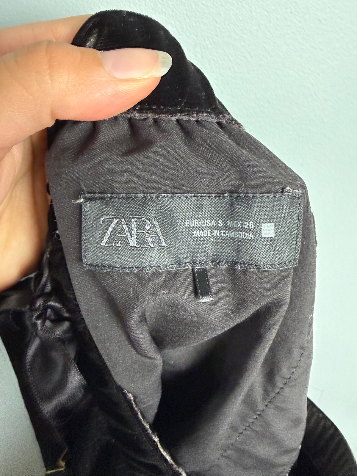 Zara Women’s Small Velvet Pant