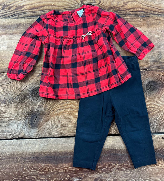 Carter’s 12M Plaid Outfit