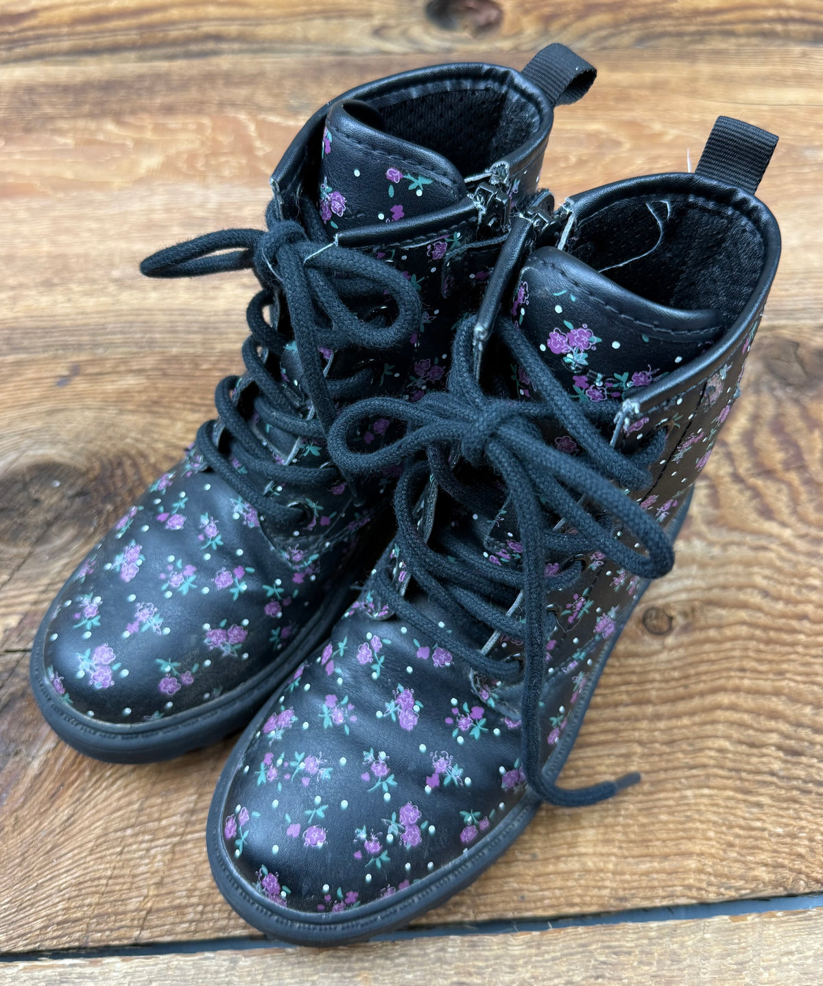 Geox 29 (11C) Floral Combat Boot