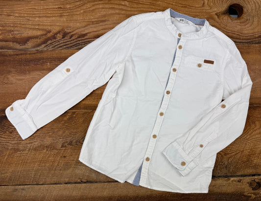 H&M 8-9Y Textured Dress Shirt