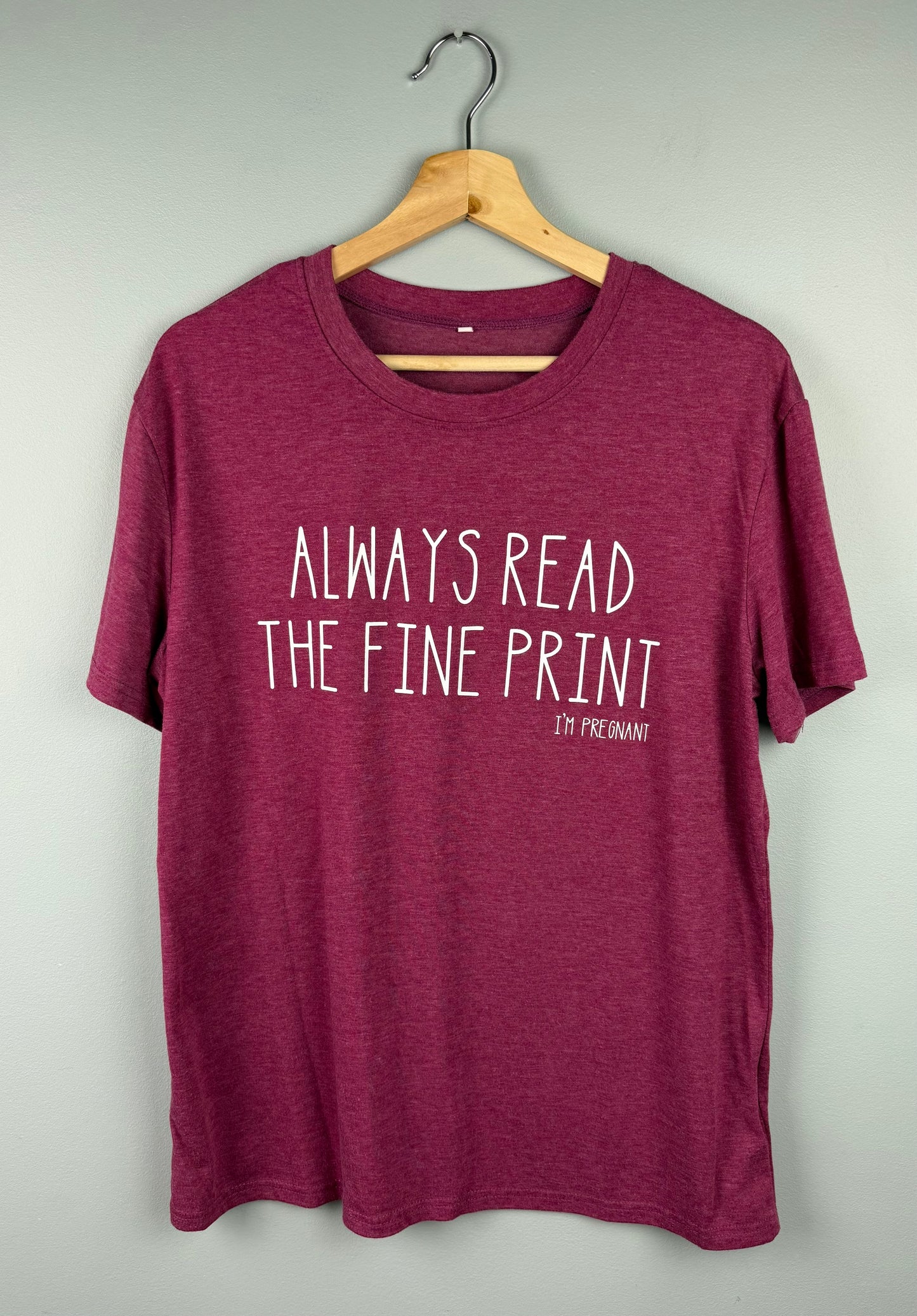 Large Maternity Fine Print Tee