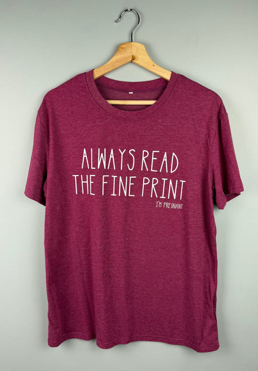 Large Maternity Fine Print Tee