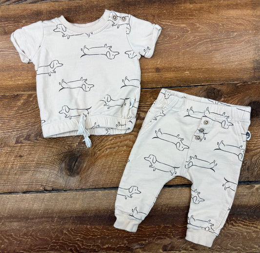 Rabbit + Bear 3-6M Dog Outfit