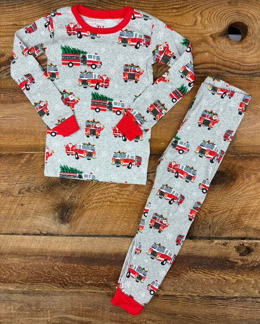 TCP 4T Firetruck Santa Pajamas