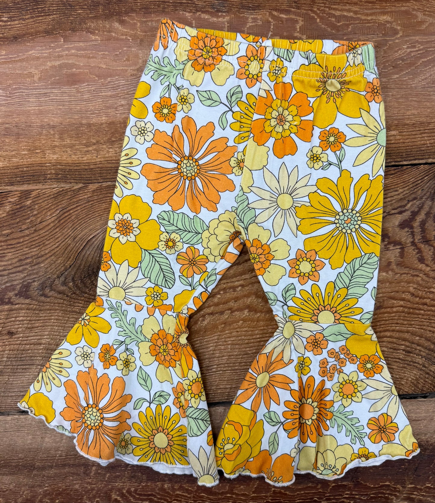 Shein 12-18M Floral Flared Pant