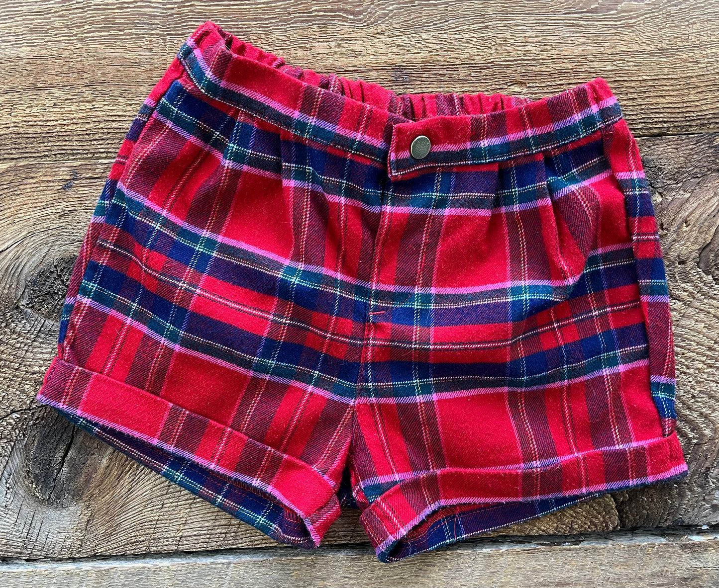 H&M 12M Holiday Flannel Short