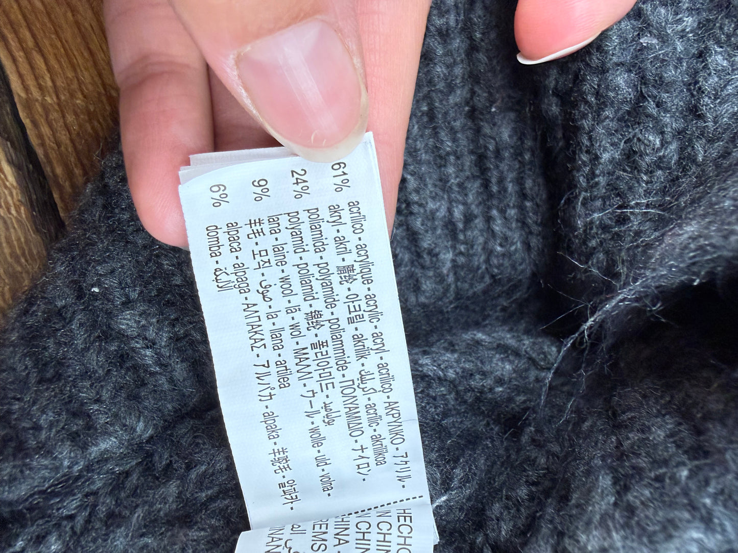 Zara 3/4T Wool Sweater