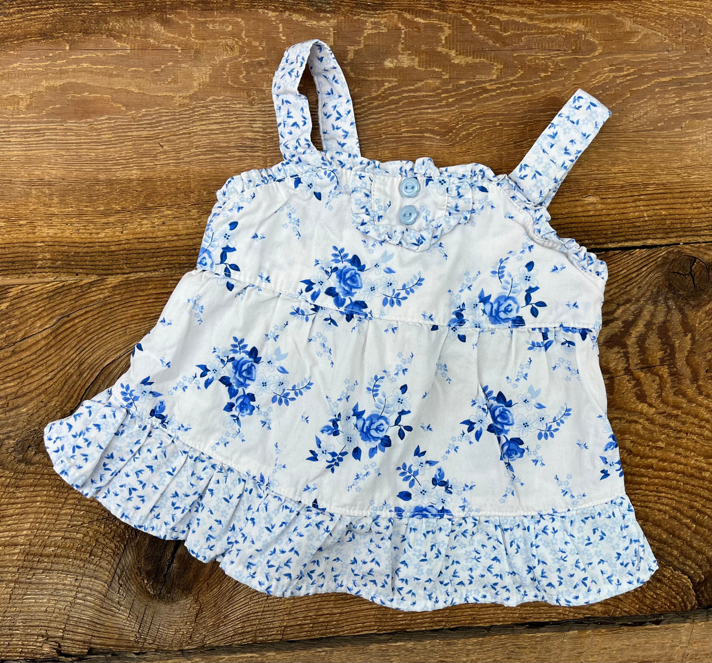 6-9M Floral Peplum Tank