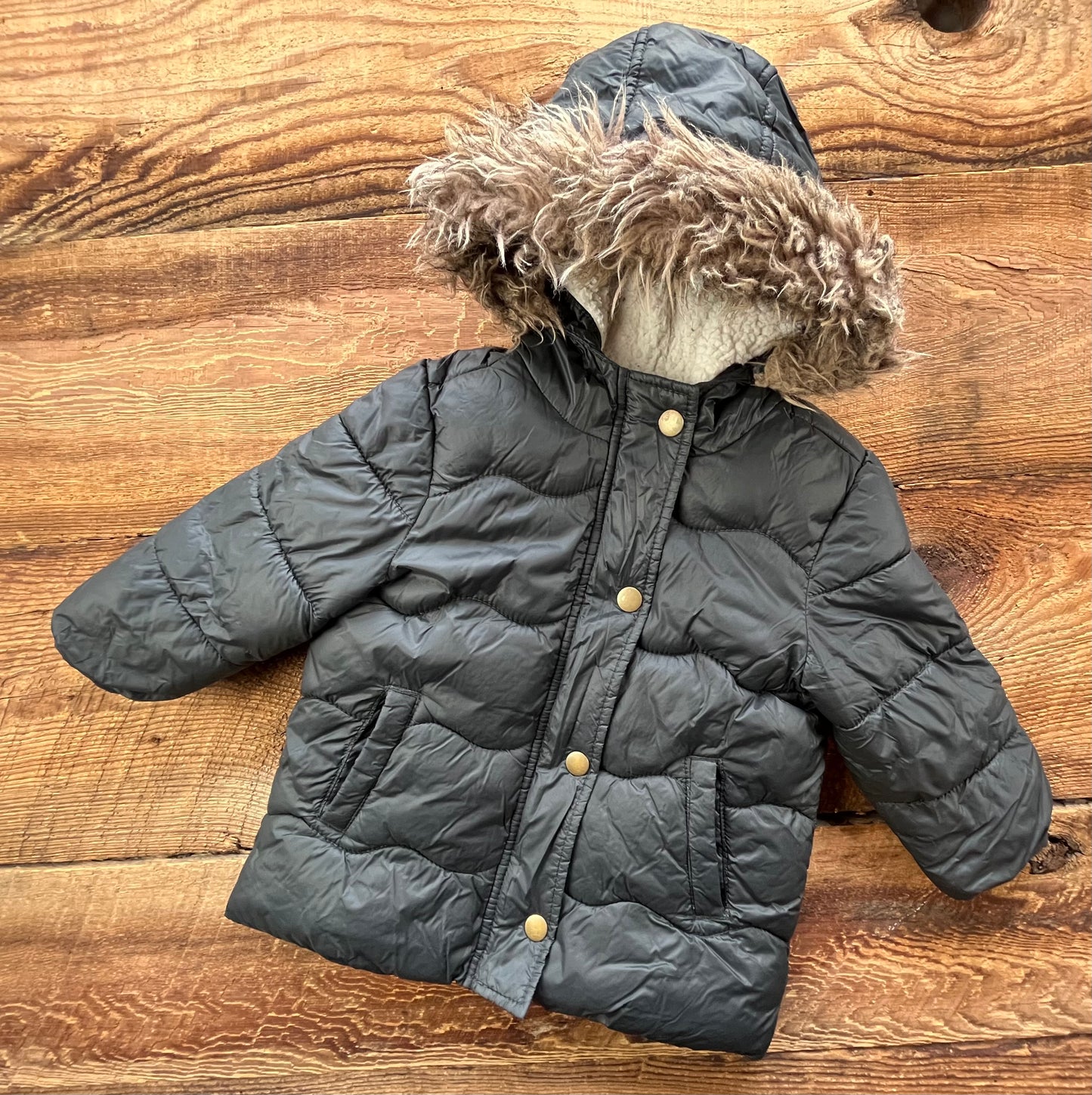 Old Navy 18-24M Sherpa Lined Puffer Jacket