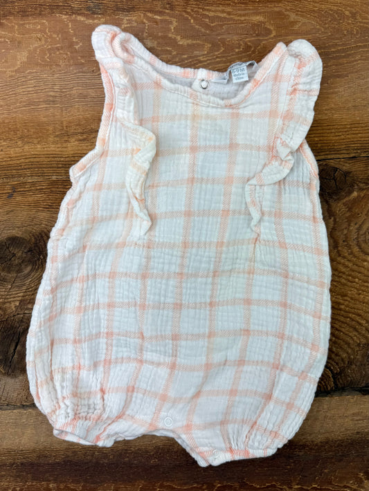 Emily & Oliver 6-9M Muslin Romper