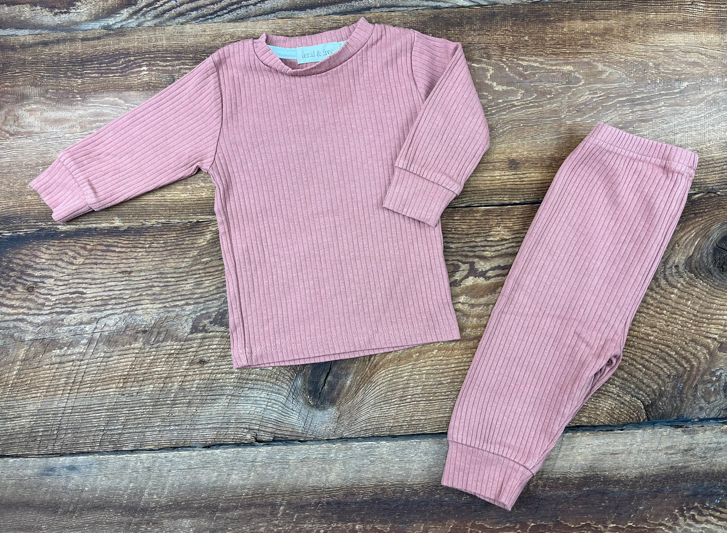 Feral & Free 3-6M Ribbed Outfit