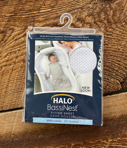 Halo Bassinest Polka Dot Fitted Sheet