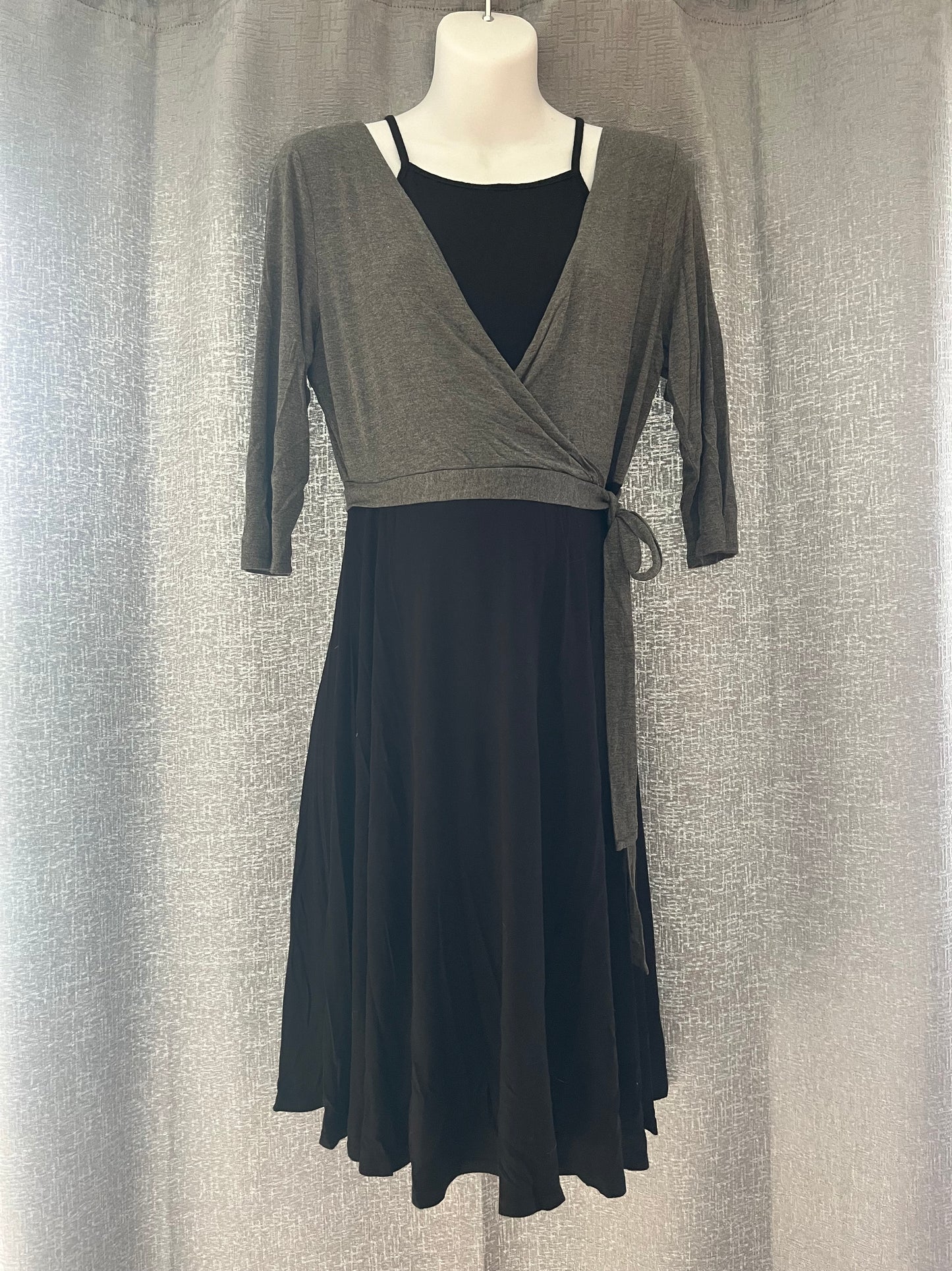 Cozy Casual 1X Nursing Wrap Dress