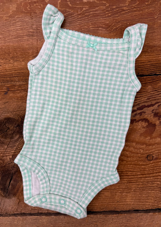 Carter’s NB Gingham Onesie