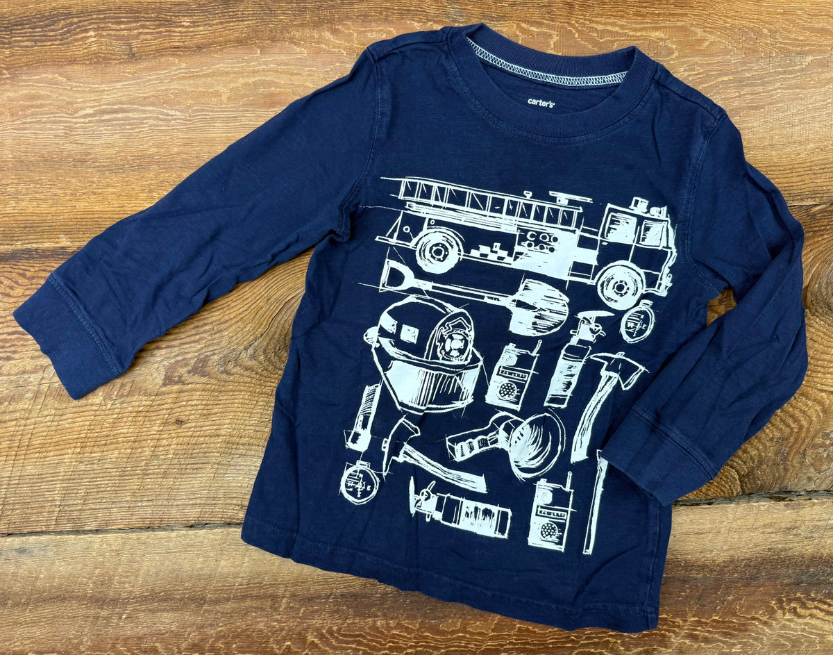 Carter's 3T Firetruck Shirt