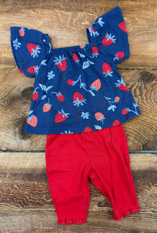 Carter's 0-3M Strawberry Outfit