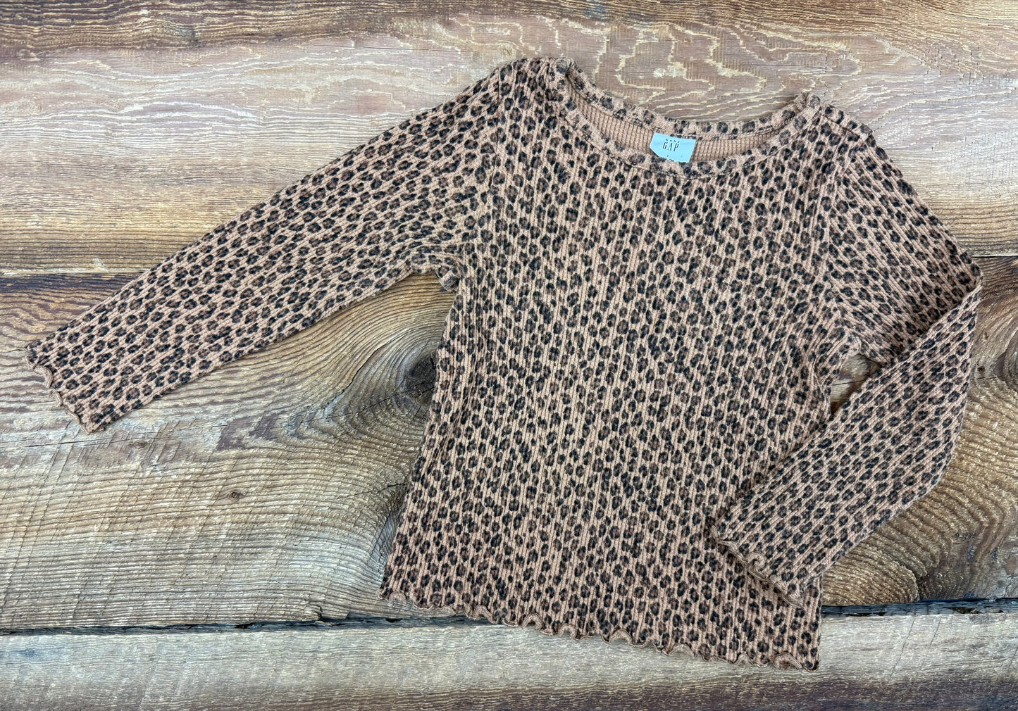 Gap 3T Thermal Leopard Shirt