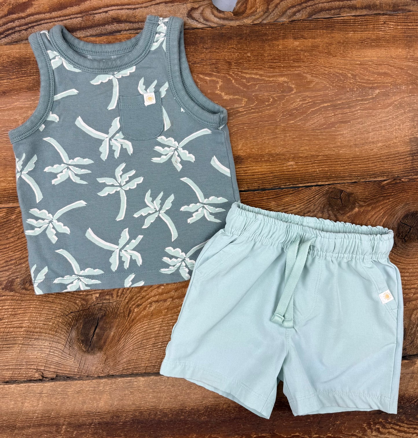 C&C California Kids 12M Palm Outfit