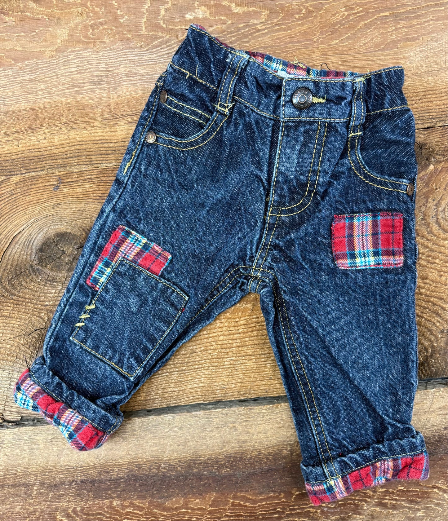 Oshkosh 6M Lined Patchwork Jean