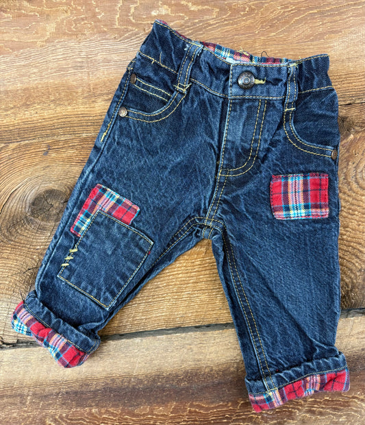 Oshkosh 6M Lined Patchwork Jean