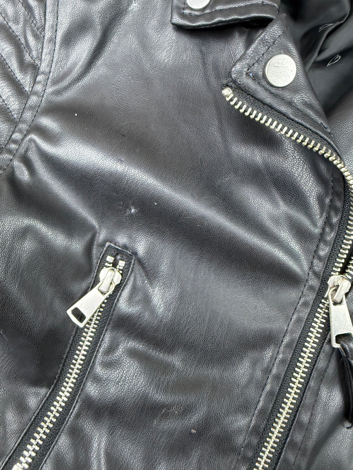 H&M 6X Faux Leather Jacket