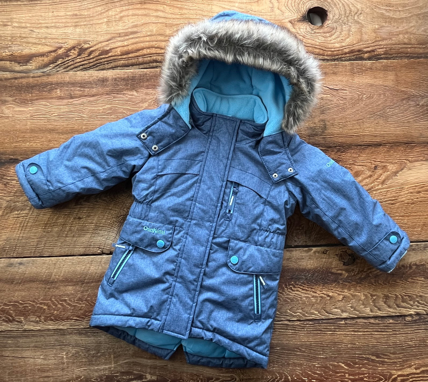 Oshkosh 2T Fleece Lined Winter Jacket