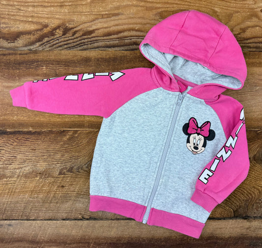 Disney 2T Minnie Zip up Sweater