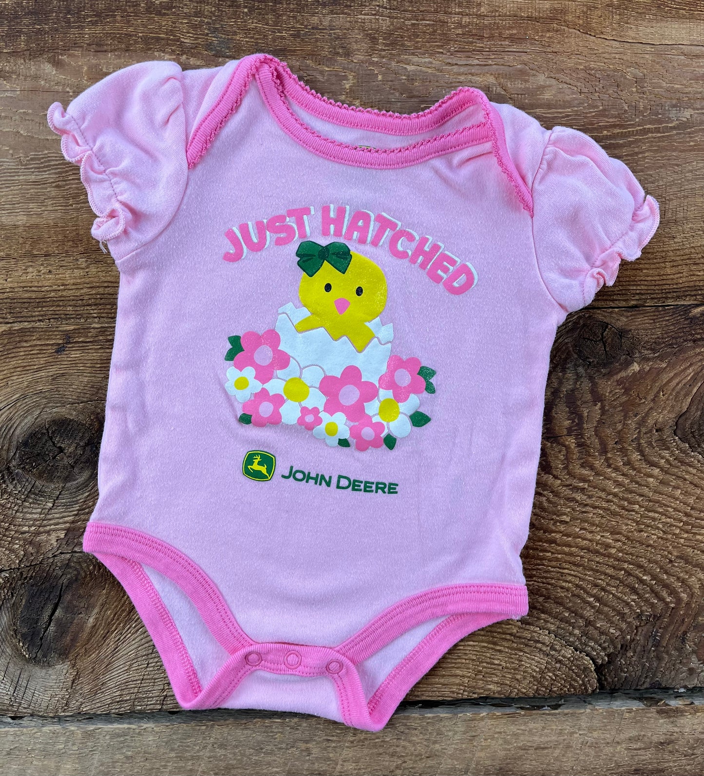 John Deere 6-9M Just Hatched Onesie