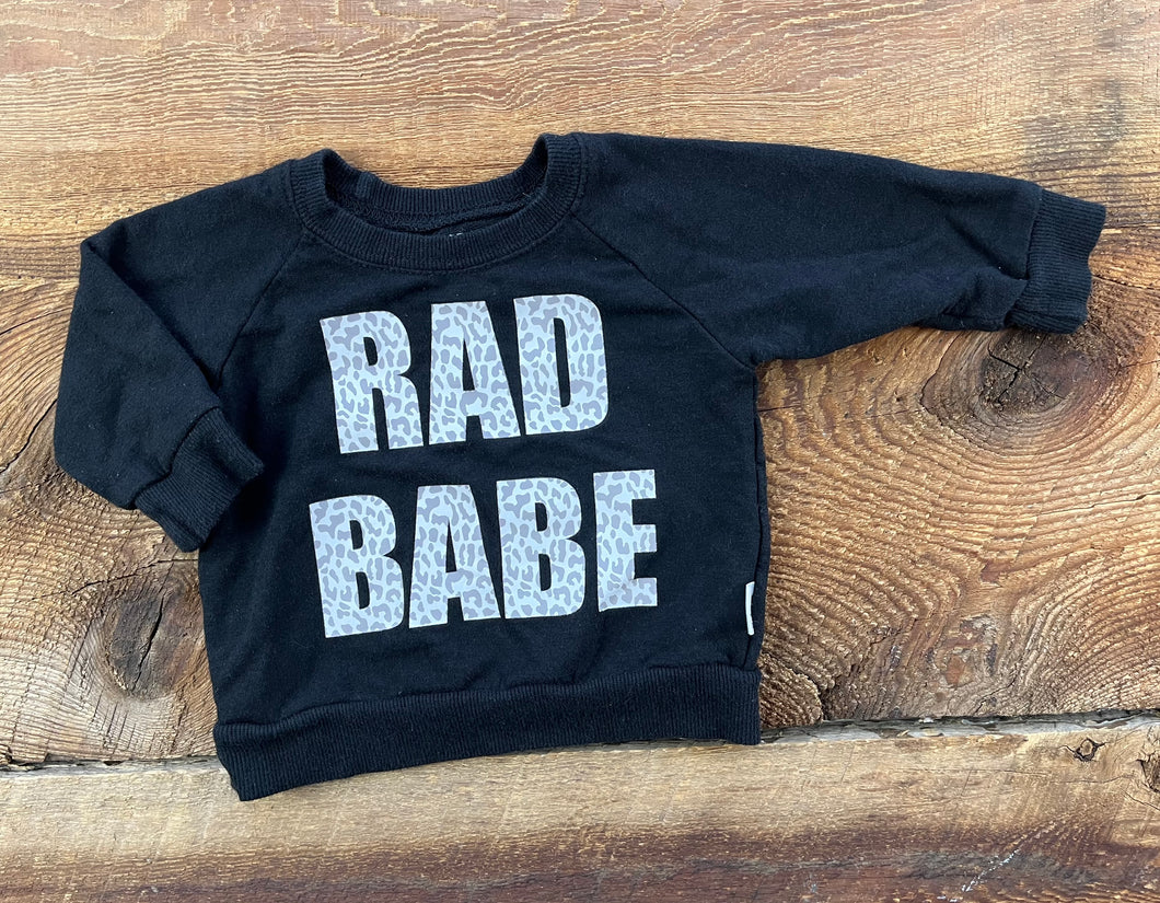 Portage & Main 0-6M Rad Babe Sweatshirt