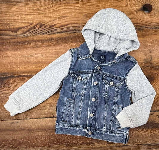 Gap Small (6-7) Hooded Jean Jacket