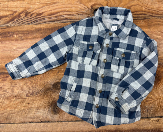 Gap 3T Lined Flannel Jacket