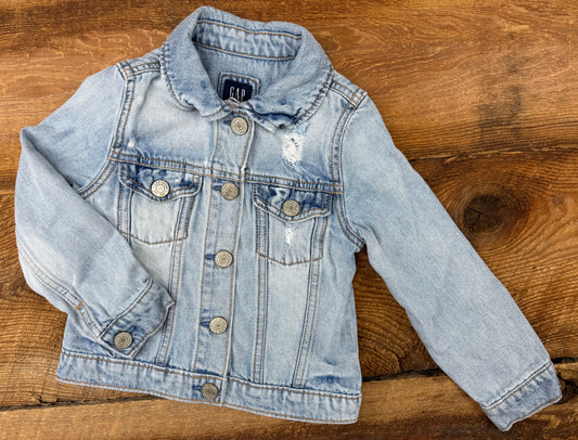 Gap 4T Distressed Jean Jacket