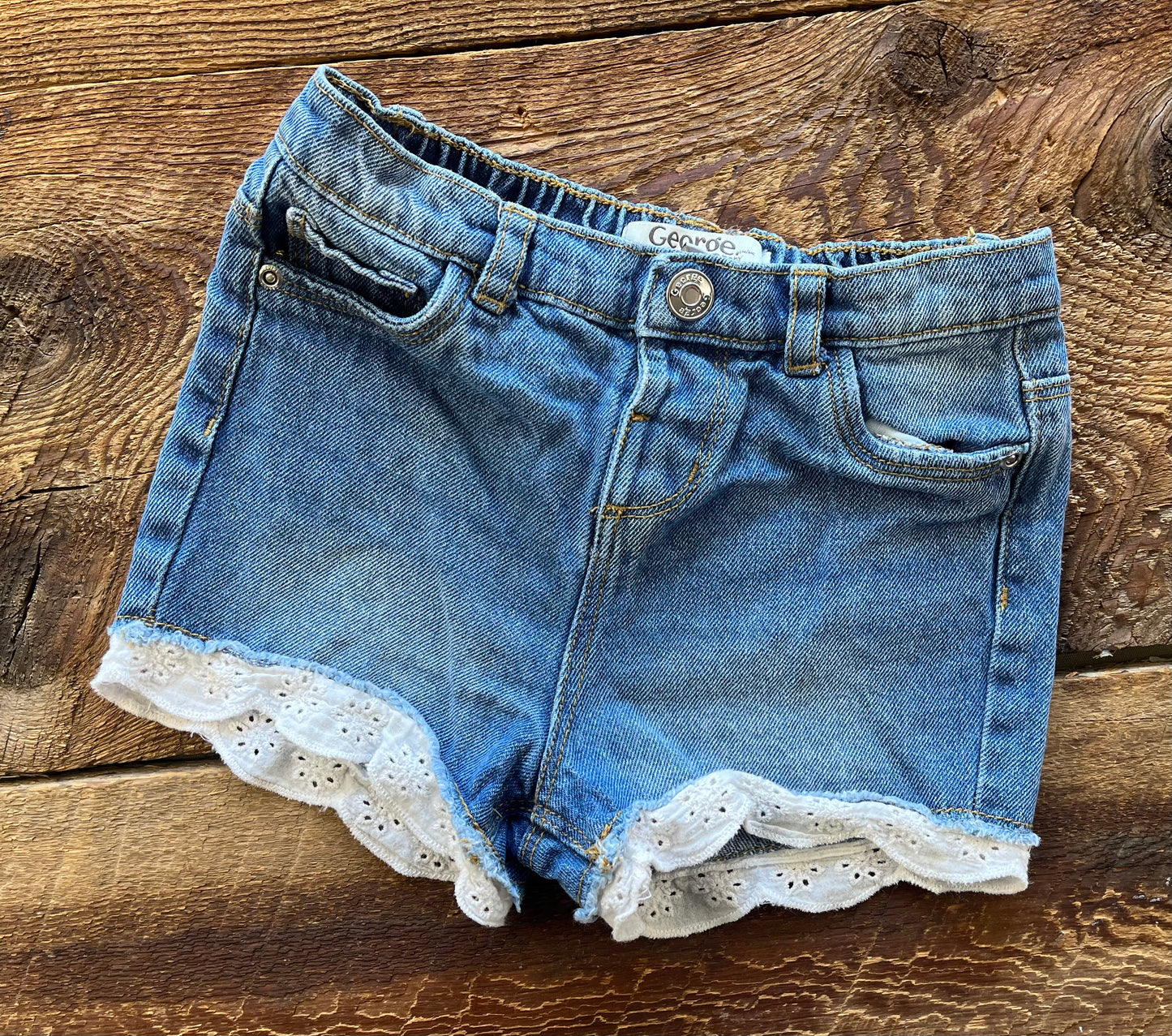 George 18-24M Laced Jean Short