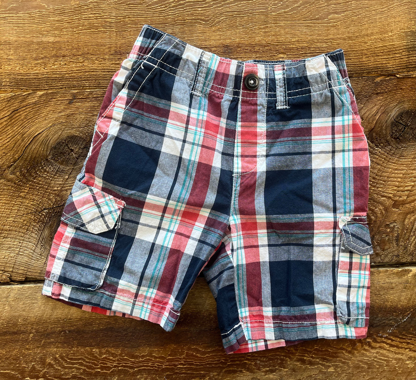 Sonoma 3T Plaid Cargo Short