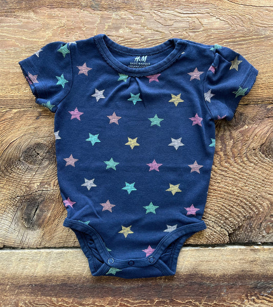 H&M 6-9M Star Onesie